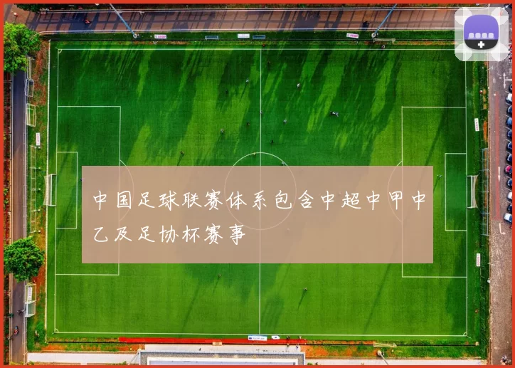 中国足球联赛体系包含中超中甲中乙及足协杯赛事